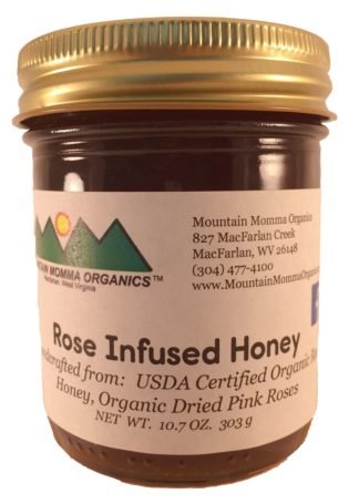 Rose Infused Honey - Mountain Momma Organics